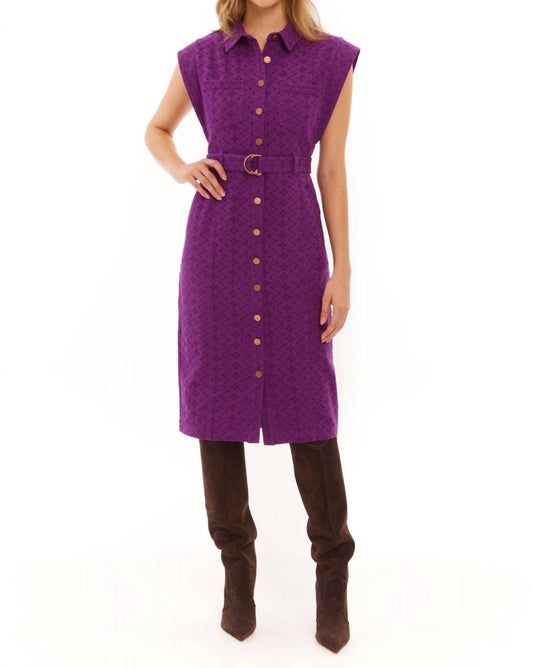 Allison New York - Avril Eyelet Twill Dress