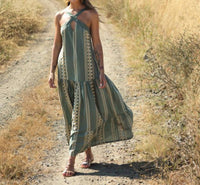 Aether Concept Greek Goddess Dress in green - women's dress
