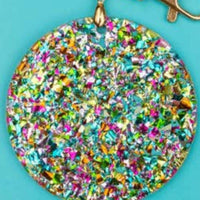 Taylor Elliott Designs - Women's Glitter Confetti Circle Keychain