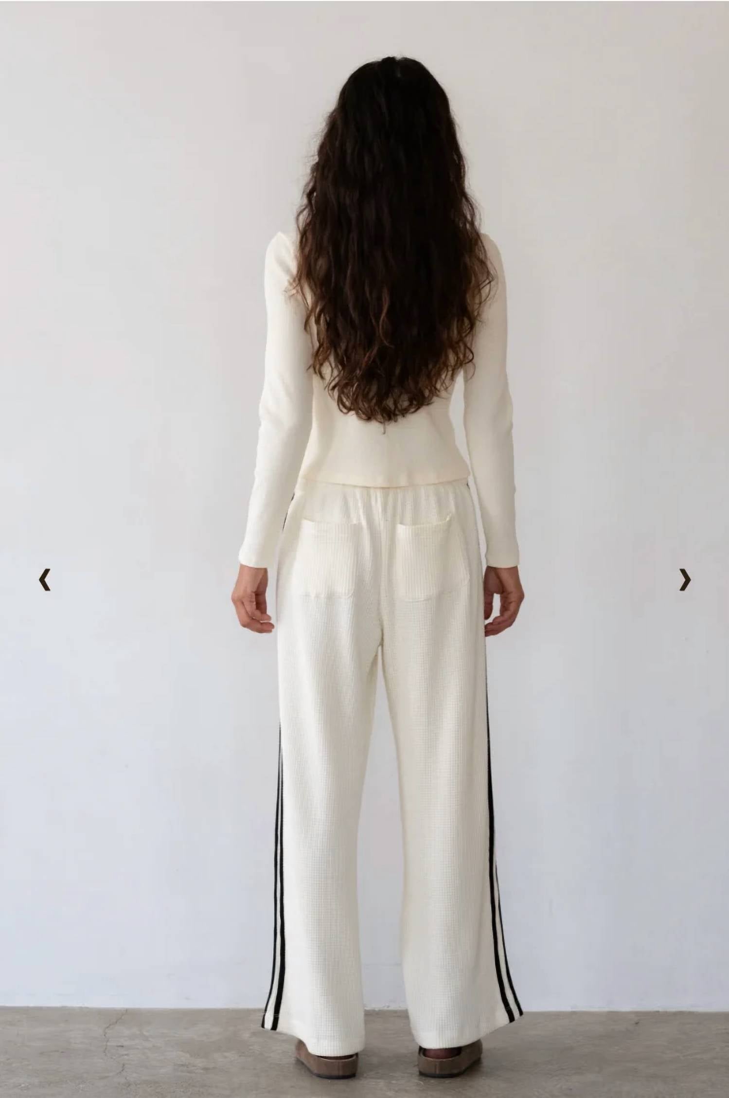 Donni. - Thermal Crop Stripe Pants