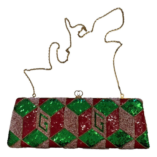 Gucci - Broadway Embellished Sequins Chain Shoulder Bag