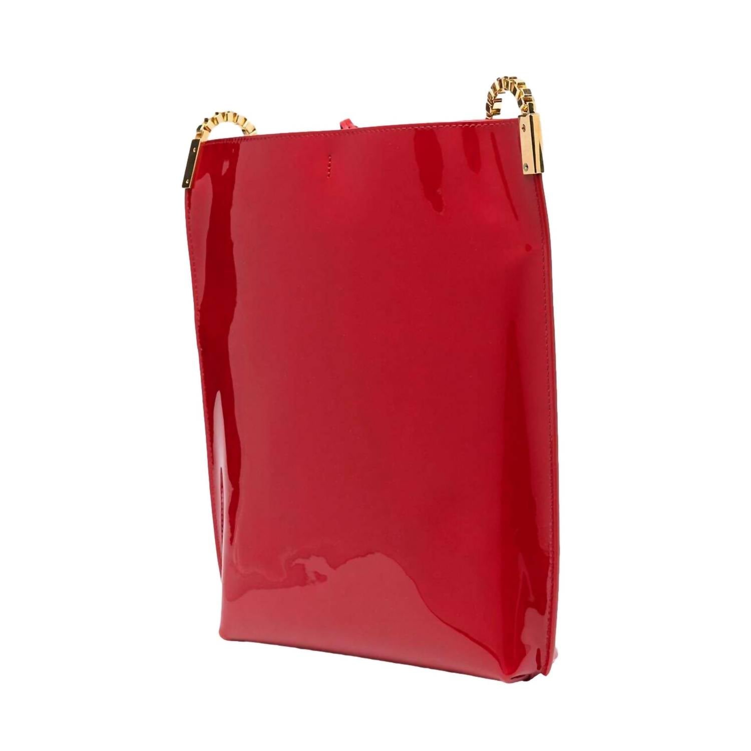 Saint Laurent - Women's Suzanne Patent Leather Small Chain Hobo Bag