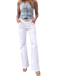 BEVY FLOG Rose Pants in white - women's pants