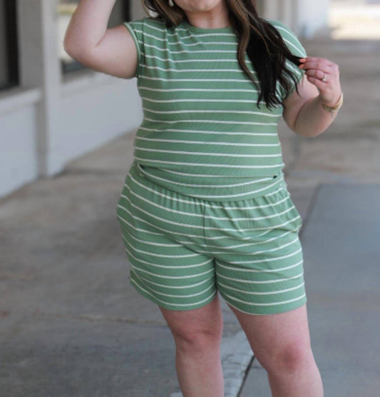 Adrienne - Mia Chic And Sweet Stripe Top