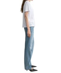 TOTEME Low Straight Jeans in true vintage - women's jeans - detail view