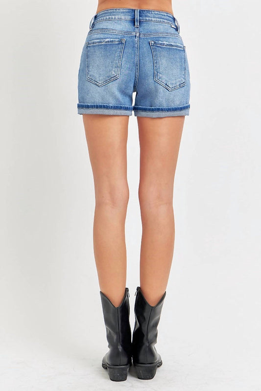 Risen - Mid Rise Turn Up Cuff Short