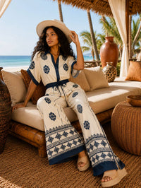 Little Secret Of Mine - Printed Wide Leg Jumpsuit