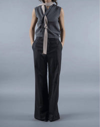 Phisique Du Role - Anthra Linen Blend Trouser