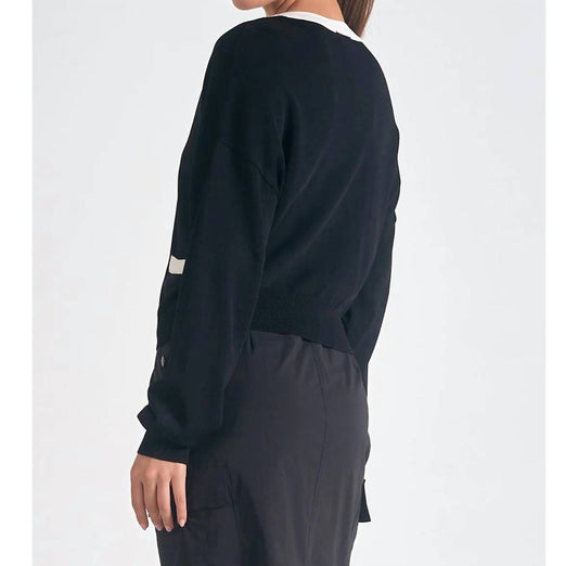 Elan - Contrast Accent Cardigan