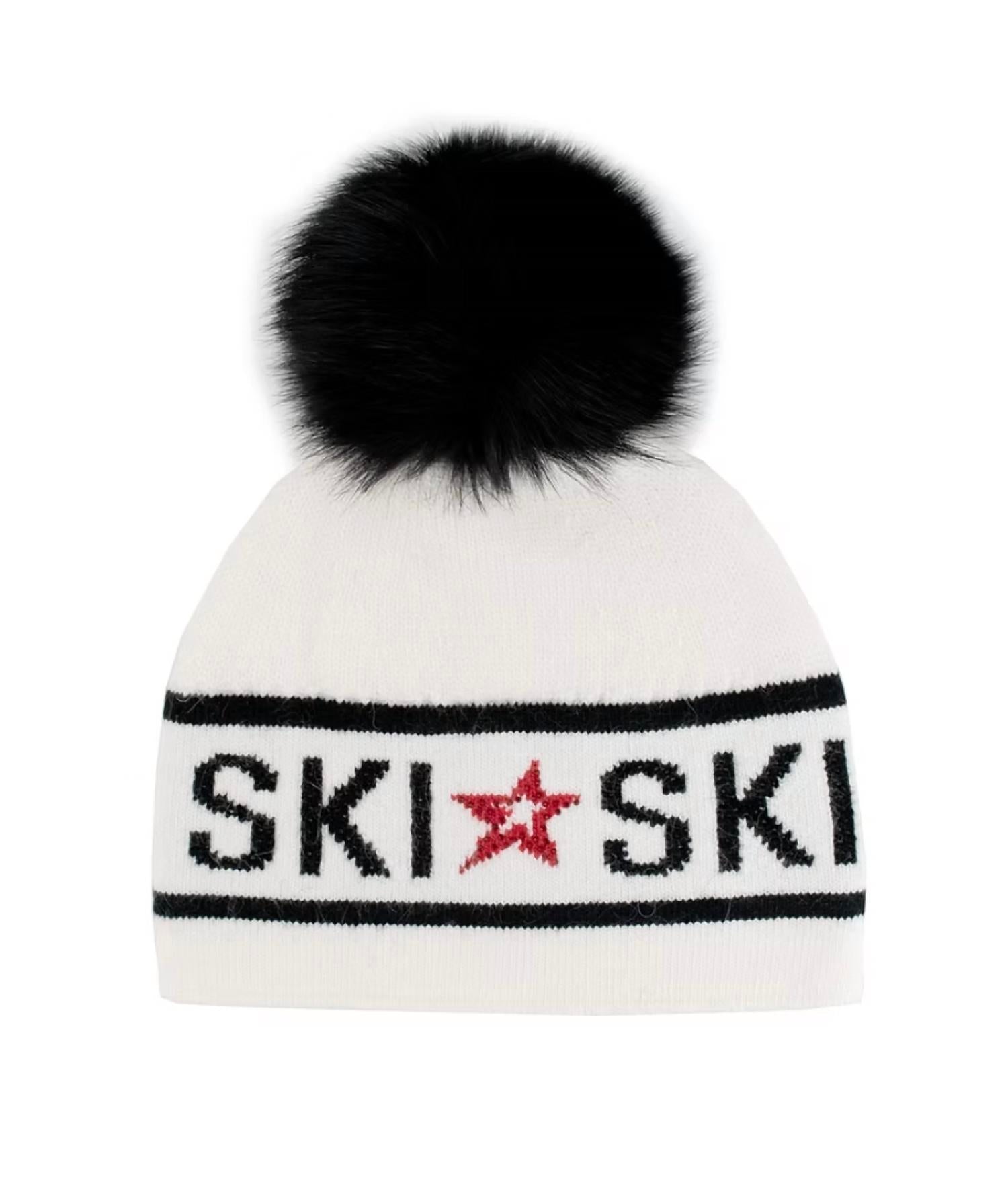 Mitchie'S Matchings - Knit Ski Hat With Fox Pom