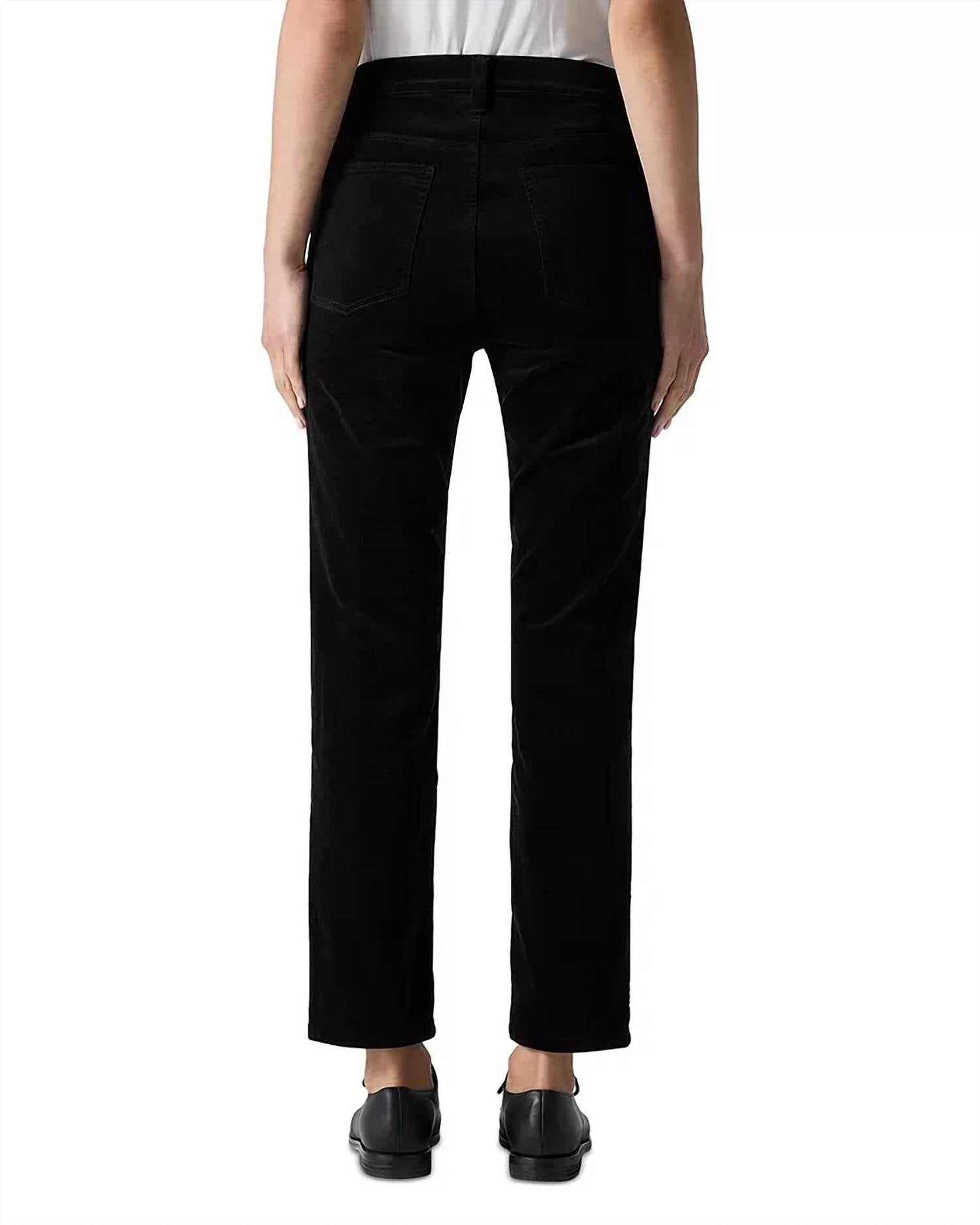 Eileen Fisher - Velveteen High Rise Ankle Slim Jeans