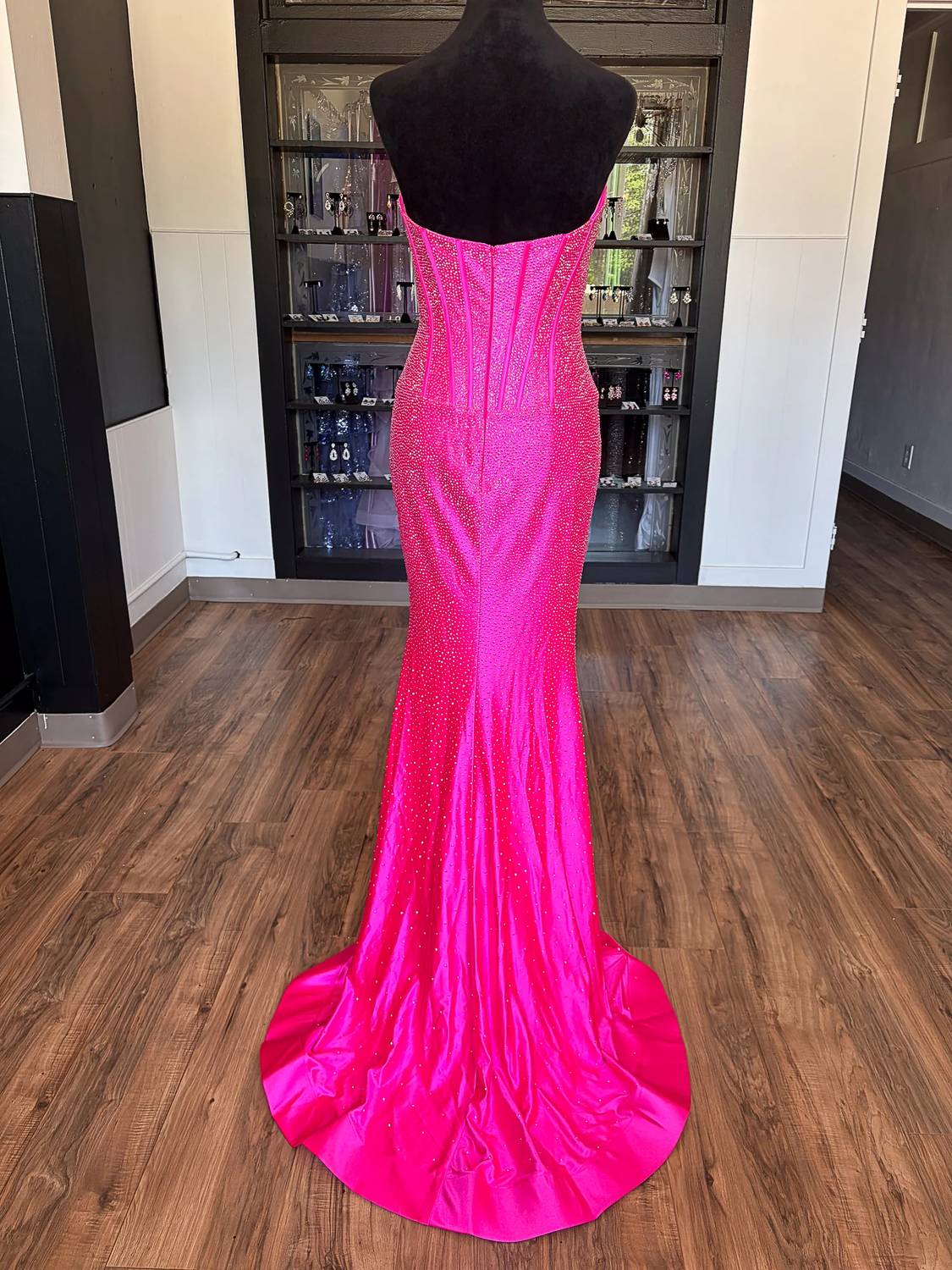 Sherri Hill - Women's Fitted Hot Fix Dress