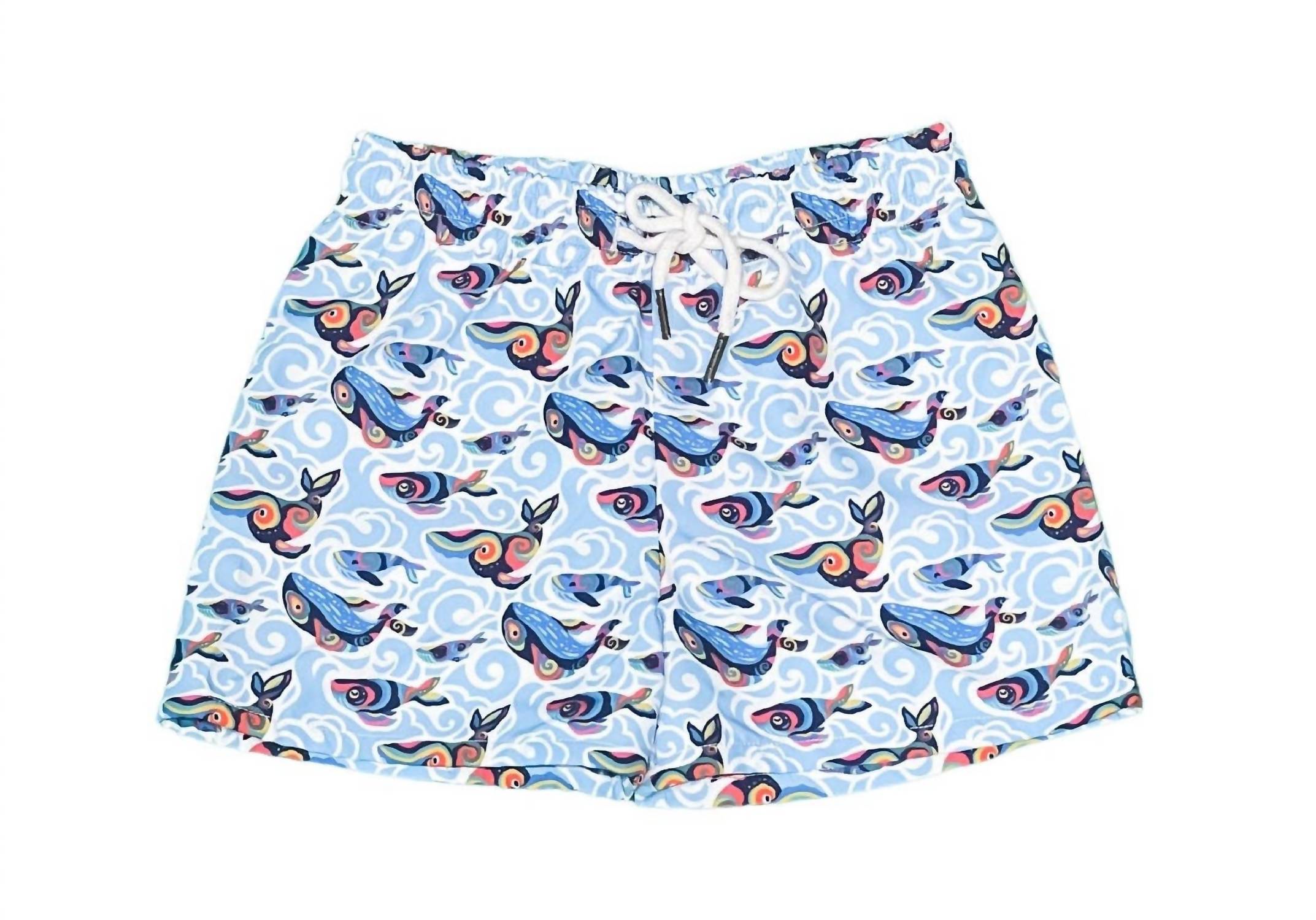 Saltwater Boys Co. - Kids Saint Simons Happy Whales Short