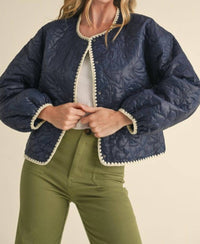 &Merci - NOELLE BOW EMBROIDERED JACKET