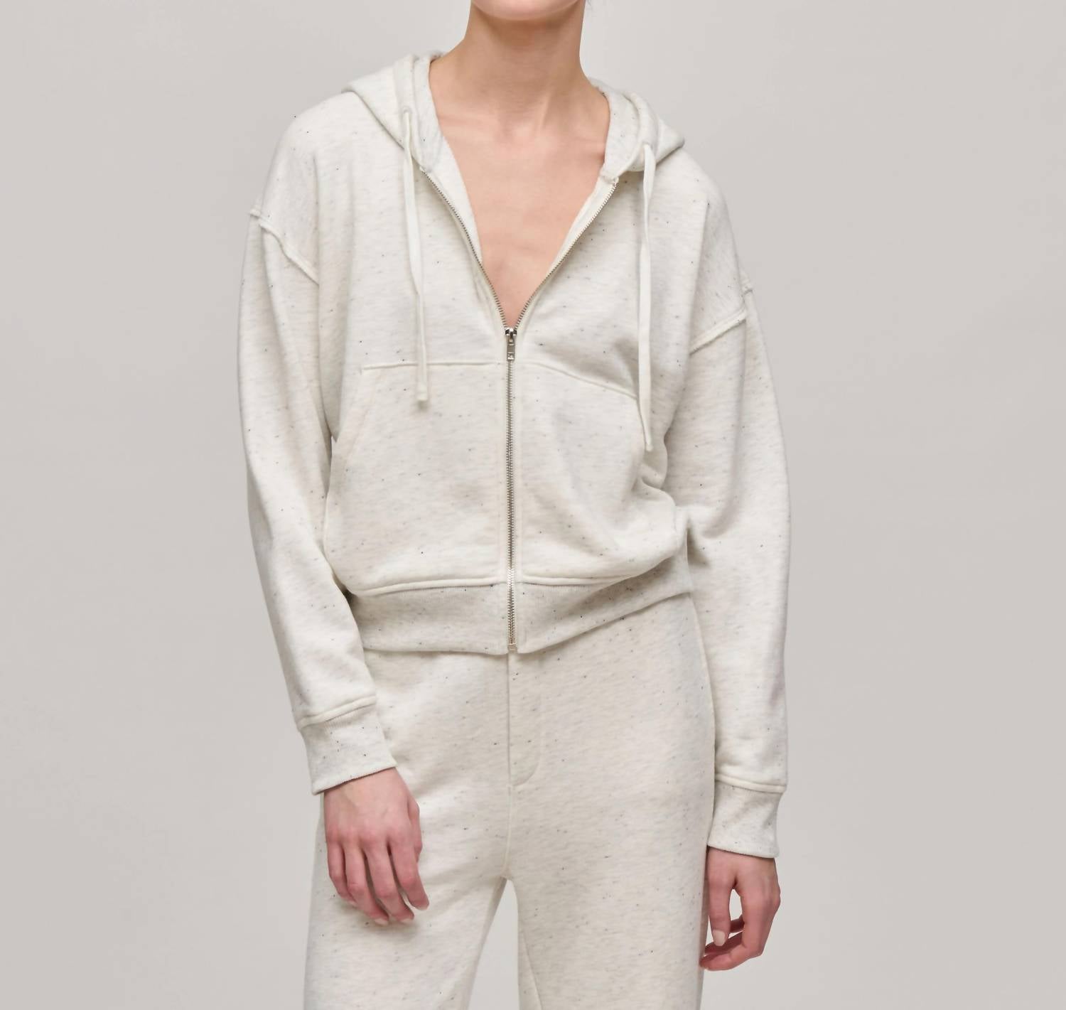 Atm - Exposed Seam Zip-up Hoodie