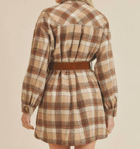 Paper Crane - Benny Plaid Shirt Dress