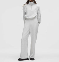 Lululemon - Scuba Mid Rise Waffle Wide Leg Pants