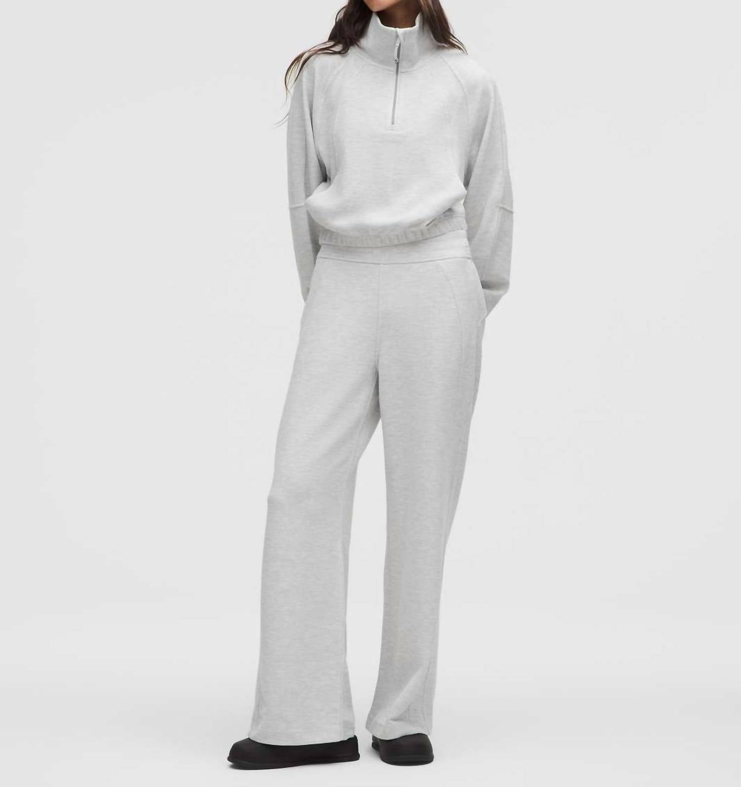 Lululemon - Scuba Mid Rise Waffle Wide Leg Pants