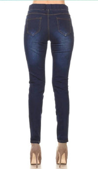 Jvini - Brenda’s Distressed Denim Jeggings