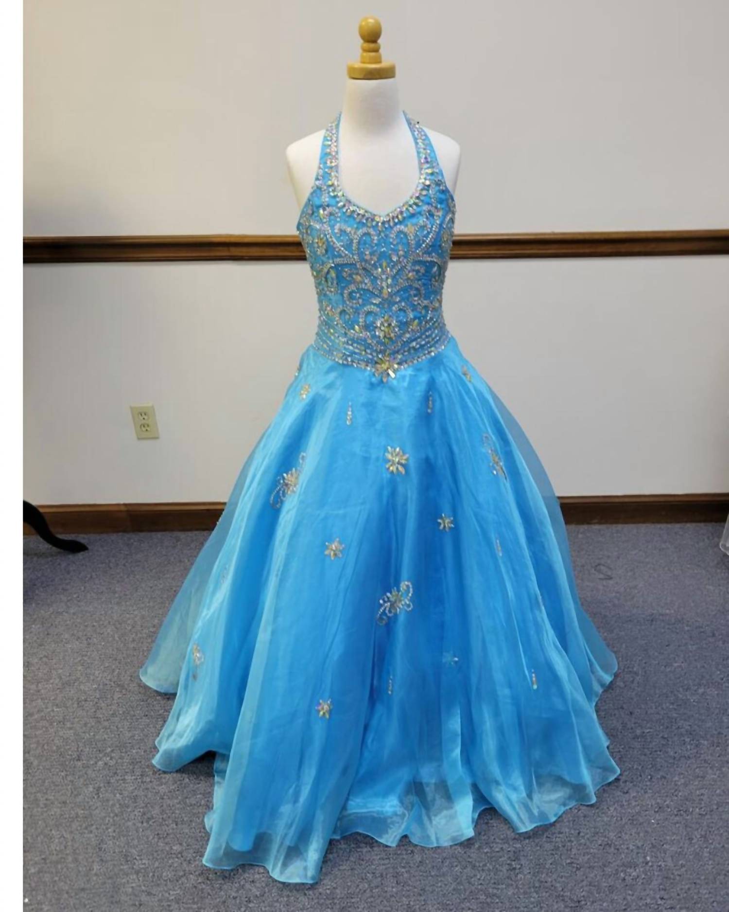 Little Rosie - Girl's Glitz Long Pageant Dress