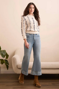 Tribal - Brooke Cuffed Palazzo Jeans