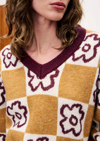 FRNCH Primevere Sweater Top in camel - women's sweater - view 4