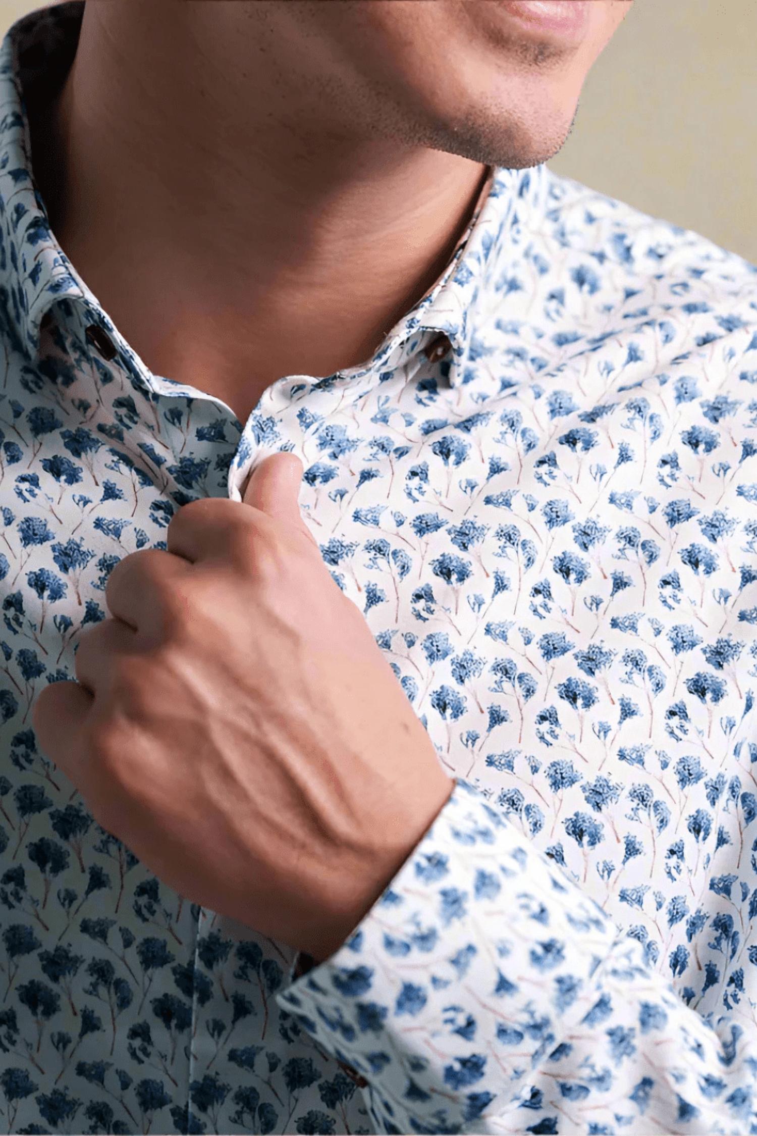 Stone Rose - Nova Snowbrush Printed Shirt