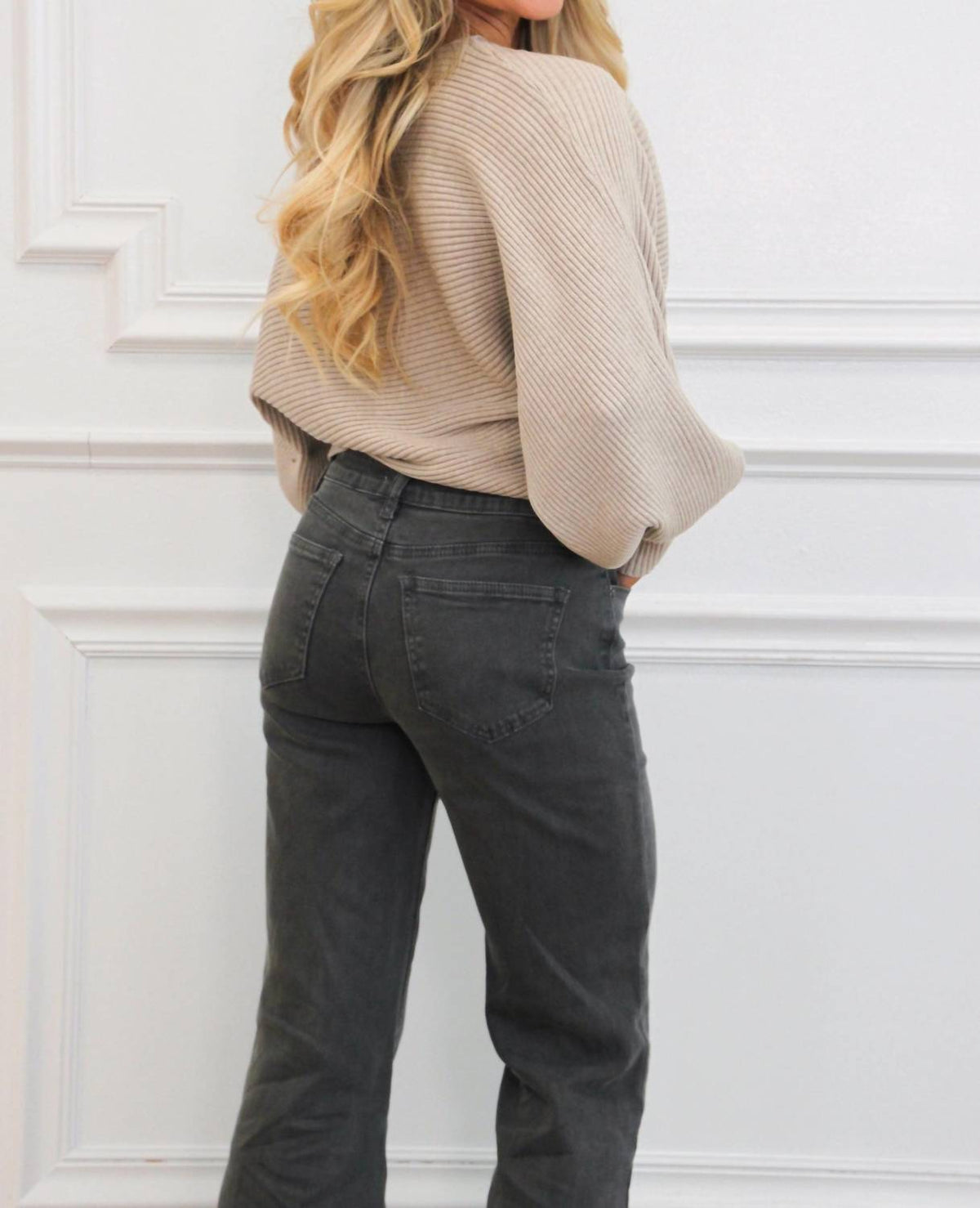 Zenana - Staple Moment Boat Neck Balloon Sleeve Sweater