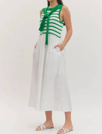 Entro - Augusta Poplin Over The Shoulder Dress
