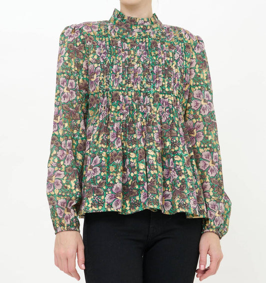 Oliphant - Long Sleeve Pintuck Blouse