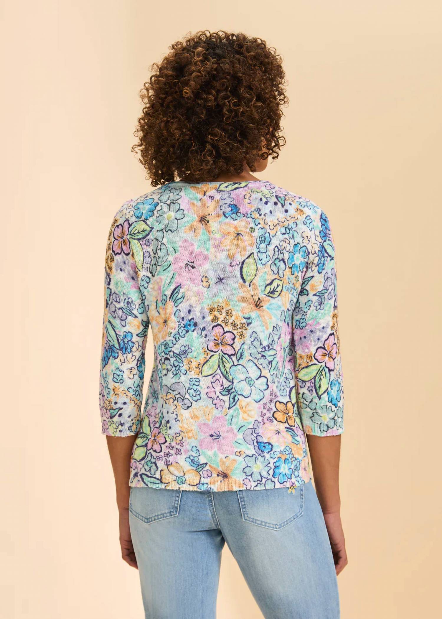 Fdj - Ambush Floral Scoop Print Sweater