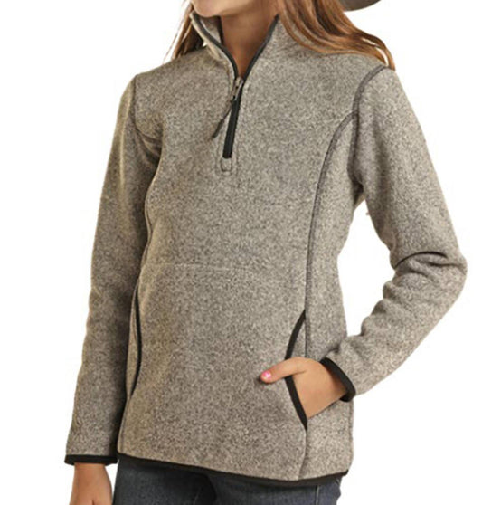 Panhandle - Kids Melange 1/4 Zip Sweatshirt