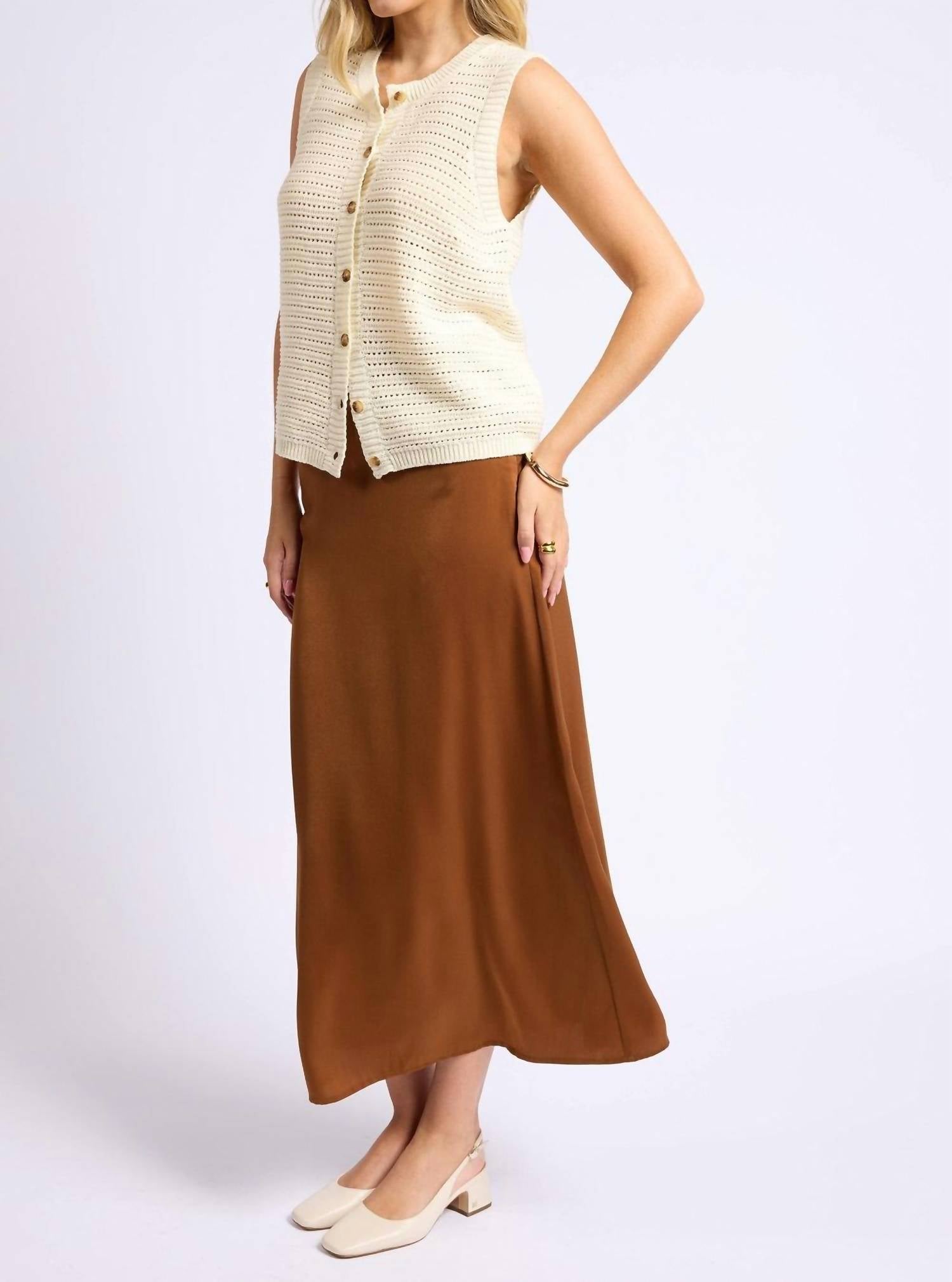Sage The Label - Angel Heart Bias Maxi Skirt