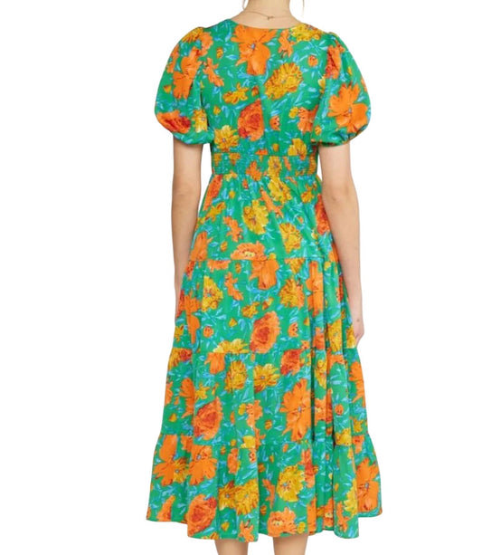 Entro - Floral Midi Dress