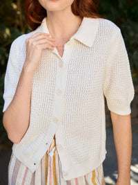 Margaret O'Leary - Z Stitch Polo Top