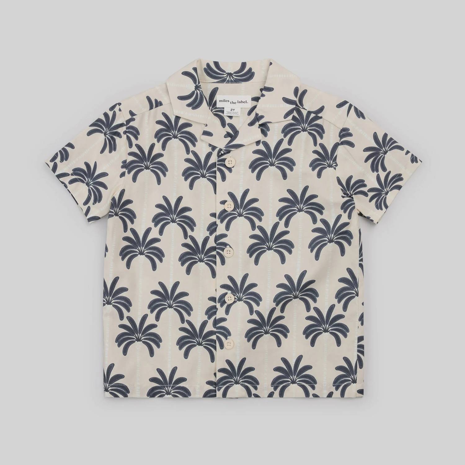 Miles Baby - Palm Printed Camp Shirt