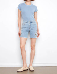 Charlie B - Side Embroidered Shorts