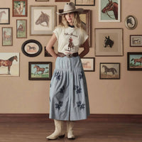 The Great. - Embroidered Highland Skirt