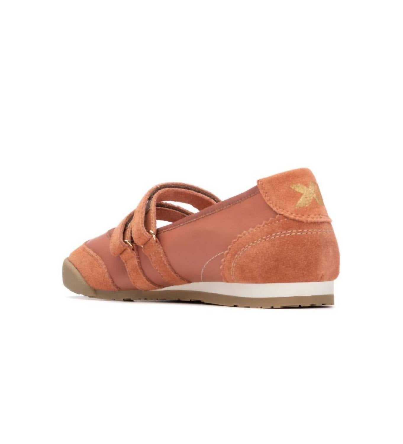 Xti Women's Trainers Flat Shoes in coral - women's flats - alternate view