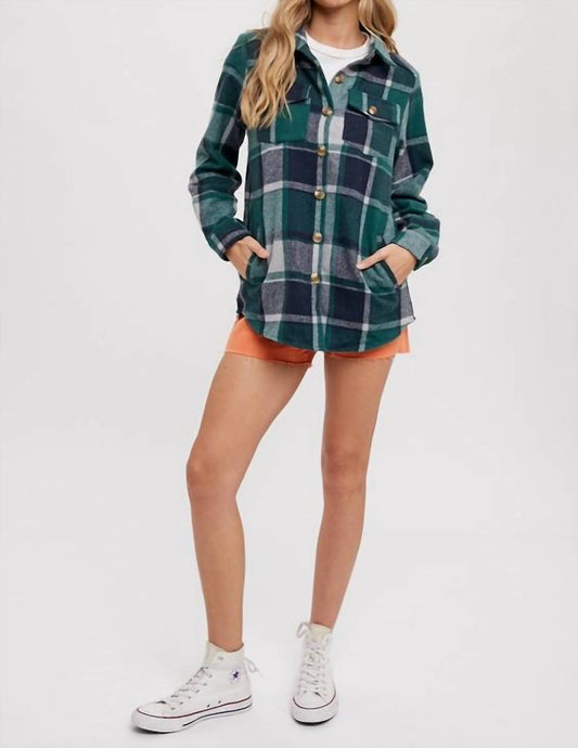 Bluivy - Flannel Plaid Shacket