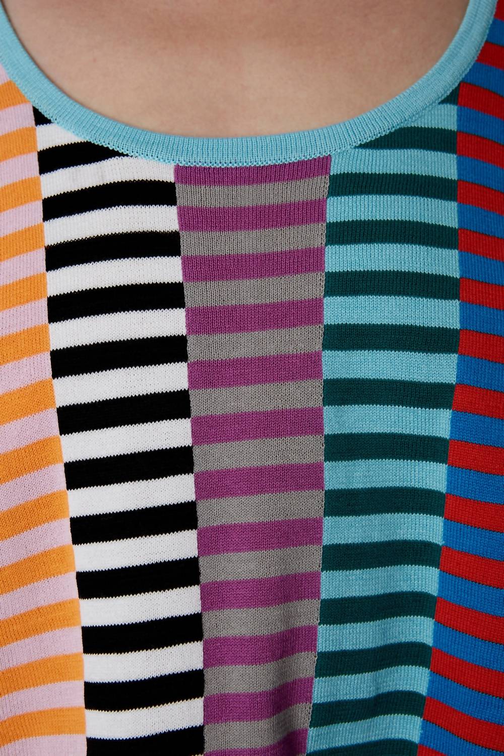 Replica Los Angeles - Offset Stripe Cropped Tank Top
