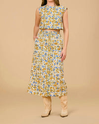 Olivia by Livro Fawn Midi Skirt in meadowlands 1 - women's skirt