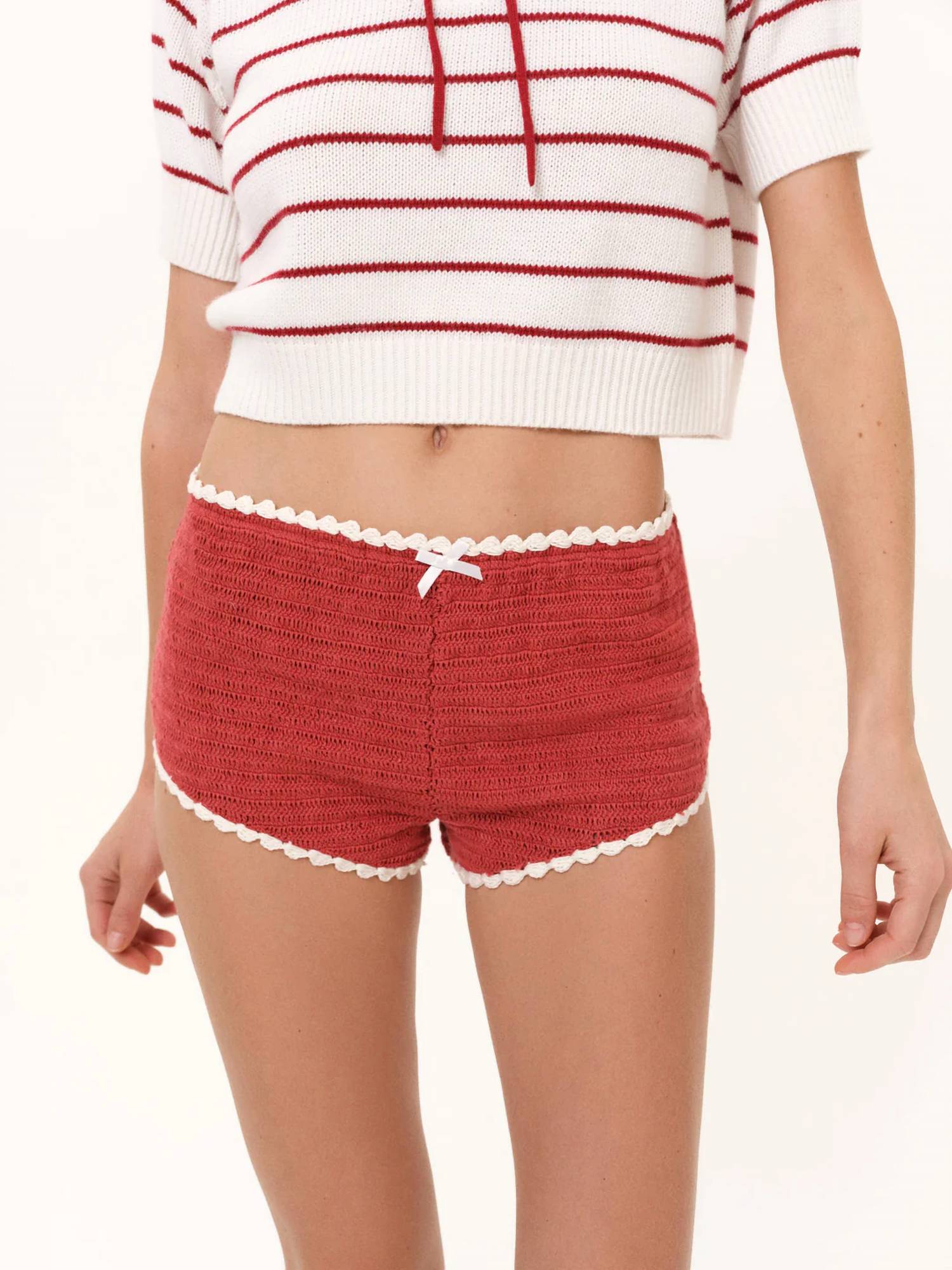 For Love & Lemons - Crochet Rugby Micro Short