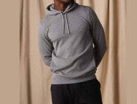 The Normal Brand Men’s Fleece Puremeso Hoodie in athletic grey - men's shirt