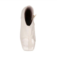 STEVE MADDEN Women's Bianca Platform Boots in bone patent - women's shoe - view 4