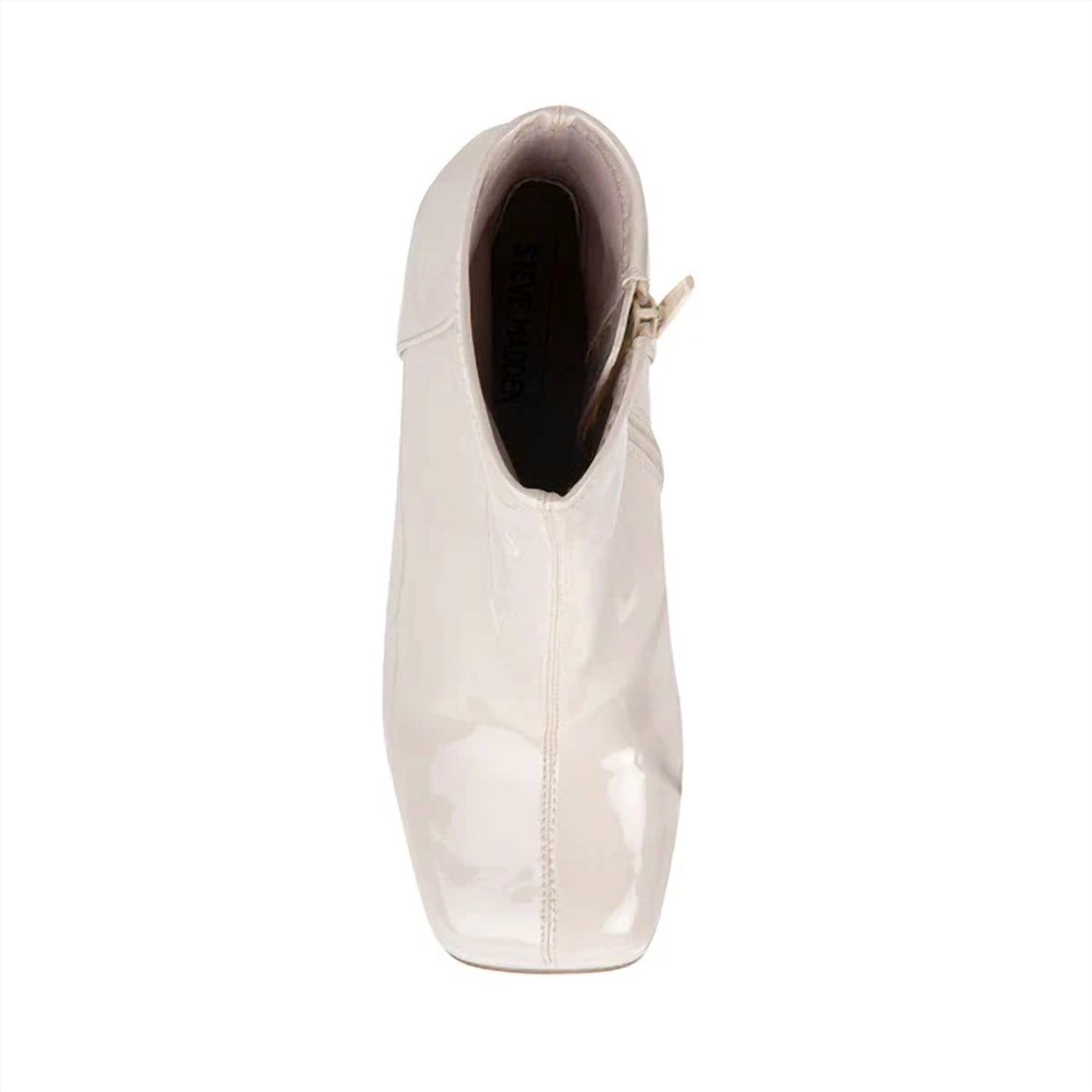 STEVE MADDEN Women's Bianca Platform Boots in bone patent - women's shoe - view 4