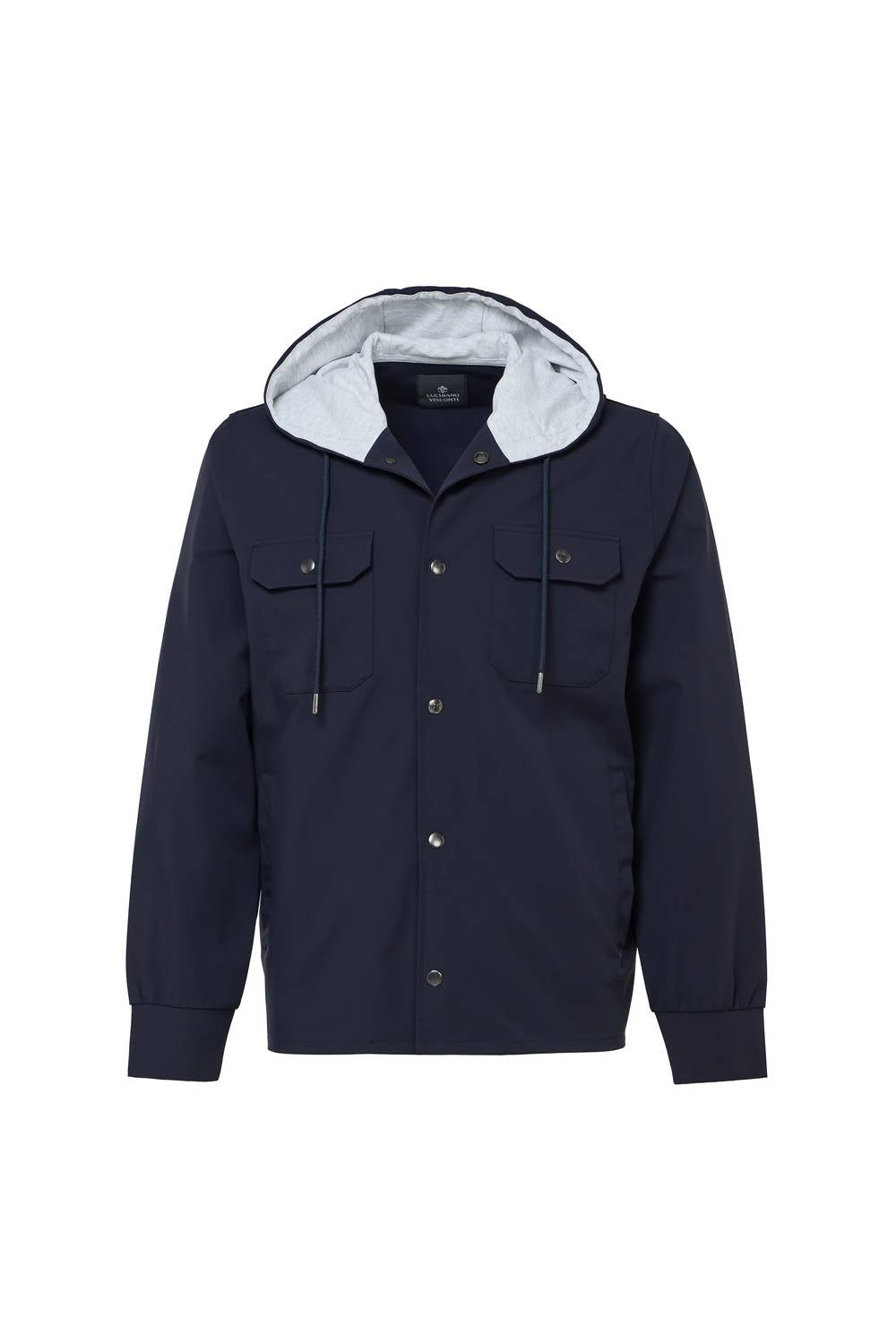 Luchiano Visconti - Men's Overshirt With Technical Hoodie