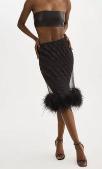 Lamarque - Bareta Fishnet Slip Mini Dress