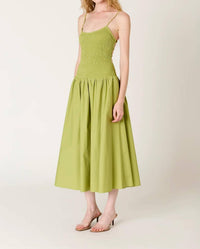 Nia - Chandler Smocked Bodice Midi Dress