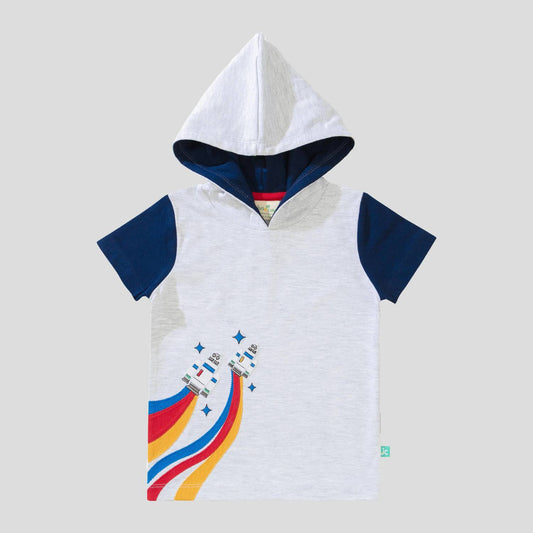 Jus Cubs - Toddler's Half Sleeve Rocket Space Hoodie